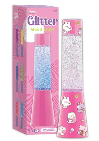 Pink Glitter Mood Light - Critters