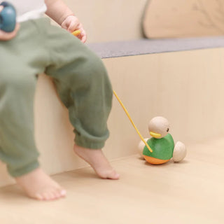 Plan Toys Wooden Pull Along Duck