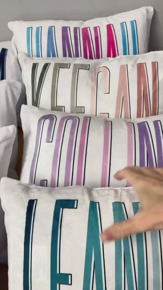 Custom Personalized Name Pillow - Shadow Block