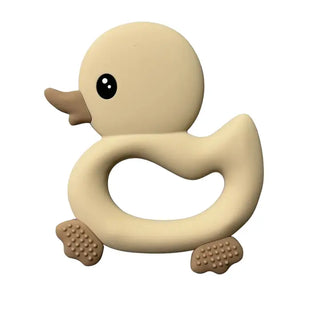 Three Hearts Silicone Ducky Teether