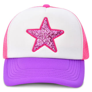 iScream Glitter Star Trucker Hat front view