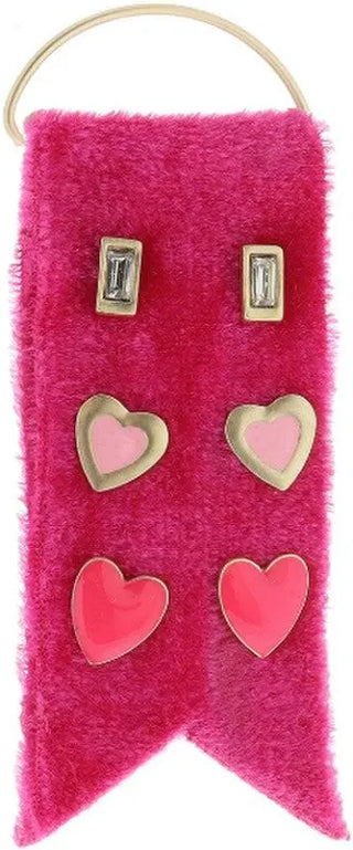 Jane Marie Valentine Earrings Trio Set