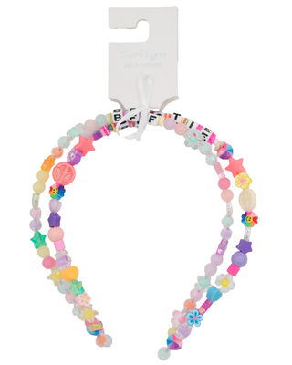 Bari Lynn Thin Charm BFF & Bestie Headbands - 2 Pc