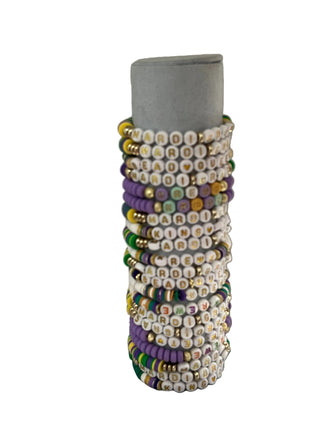 Azarhia Beaded Mardi Gras Bracelet (Assorted)