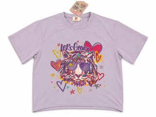 Let’s Geaux Lavender Tiger Tee