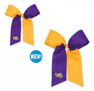 Wee Ones Two-Tone Grosgrain Gameday Tigers Bow