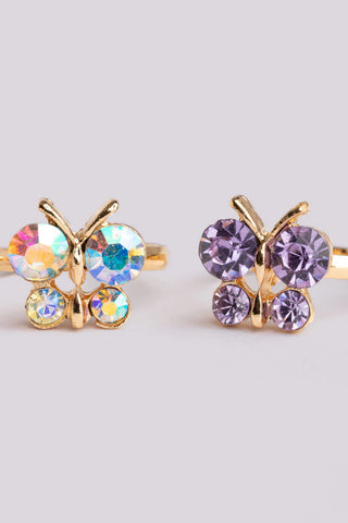 Great Pretenders Boutique Chic 3Pc Butterfly Gem Ring Set