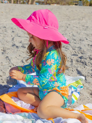 Rufflebutts Neon Swim Sun Protective Hat