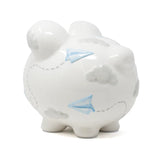 Ceramic Piggy Bank - Paper Airplane