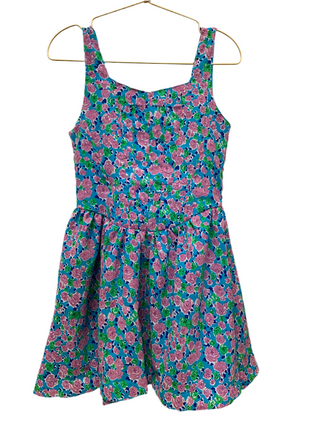 Flowers by Zoe Blue & Pink Floral Dress
