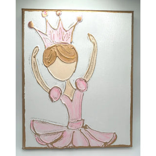 Princess Ballerina On Canvas | Ballet Recital Tutu Dance