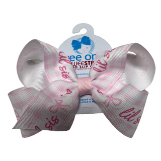 Wee Ones Printed Big Sis/ Lil Sis Bow