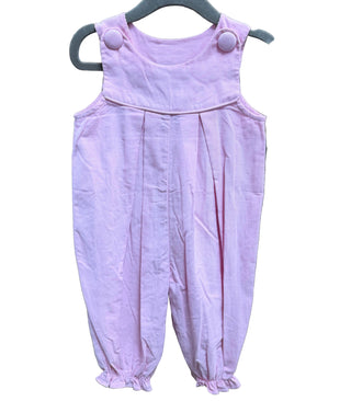 Delaney pink pinwale corduroy baby romper