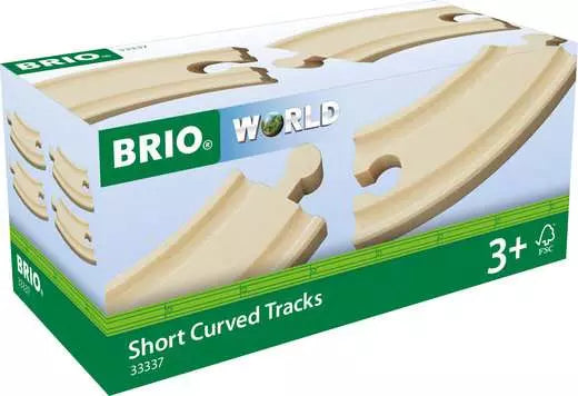 BRIO World Train Tracks Short Curved Tracks