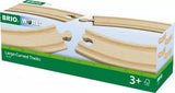 BRIO World Train Tracks Large Curved Tracks