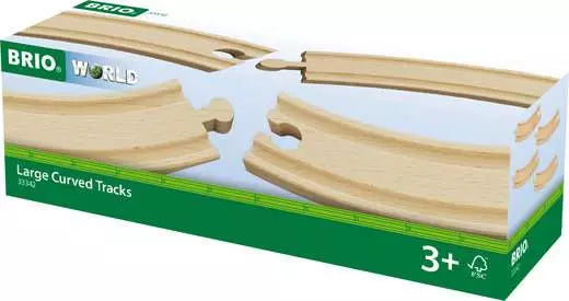 BRIO World Train Tracks Large Curved Tracks