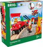 Brio World Rescue Firefighter Train Set