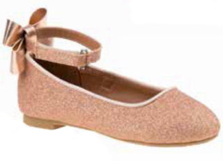 Kensie Girl Flats-Sparkly Rose Gold