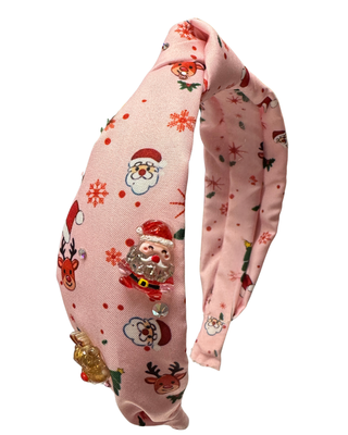 Bari Lynn Christmas Charm Knot Headband