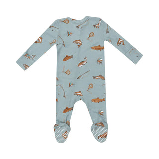 Angel Dear 2 Way Zipper Footie -  Trout