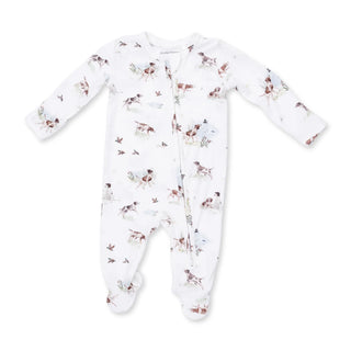 2-Way Zip Romper - Pointer Pups and Duck Buddies