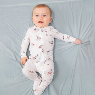 2-Way Zip Romper - Pointer Pups and Duck Buddies