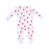 Angel Dear 2 Way Zipper Footie - Lobster Bamboo