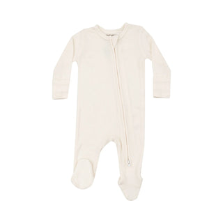 Angel Dear 2 Way Zipper Footie - Ribbed Sugar Swizzle