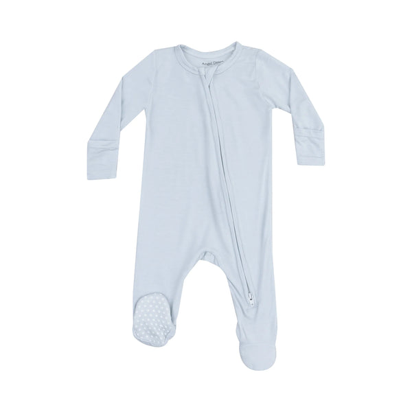 Angel Dear 2 Way Zipper Footie - Solid Classic Blue