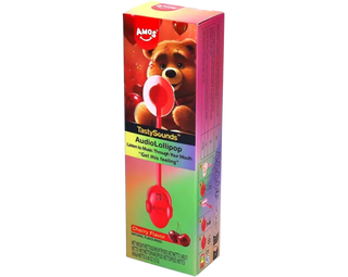 Tasty Sounds Sweet Pop Audio Lollipop - Cherry