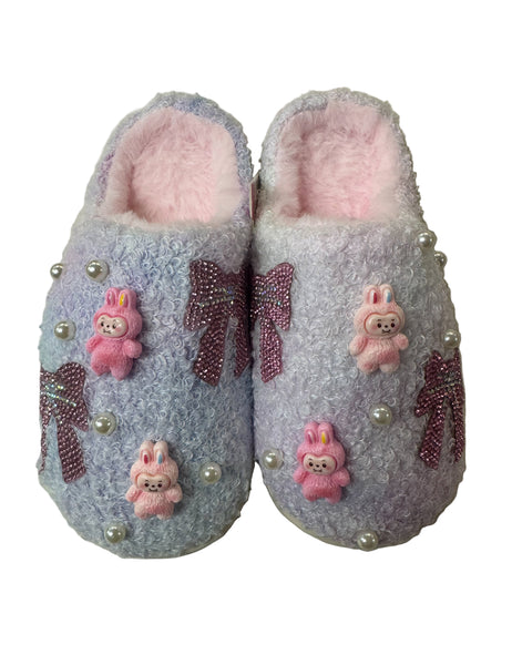 Bari Lynn Cutesters Crystal Bow and Pearl Slippers