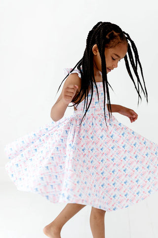 Ollie Jay Knit Patriotic Flags Rosita Dress
