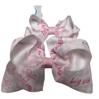 Wee Ones Printed Big Sis/ Lil Sis Bow