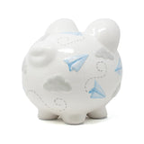 Ceramic Piggy Bank - Paper Airplane