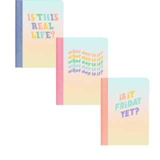 Mini 3Pk Notebook Set - What Day Is It?
