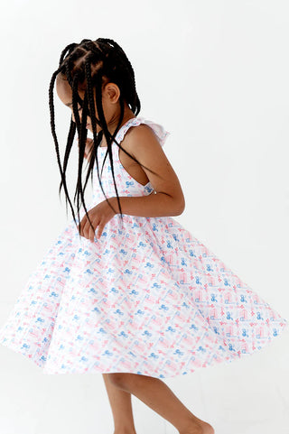 Ollie Jay Knit Patriotic Flags Rosita Dress