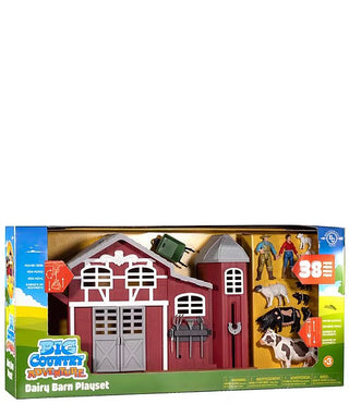 Big Country 38-Piece Dairy Barn Playset