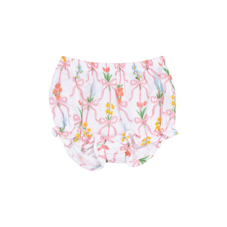 Angel Dear Scallop Open-Back top and Bloomer - Ribbon Bouquets