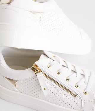 Mia Sneaker Jilie- White/Gold