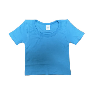 Seamless S/S Double Lined Top - Blue