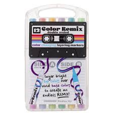 Set of 12 Color Remix Layering Markers