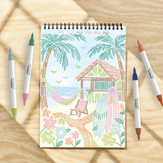 FlowArt Tropical Paradise Trace-By-Line pad, additional view