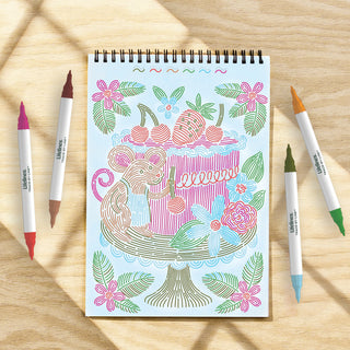 FlowArt Woodland Whimsy Trace-By-Line pad, additional view