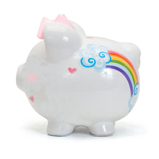 Ceramic Piggy Bank - Unicorns & Rainbows