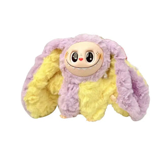 Fluffy Big Eared Bunny Vinyl Monster Doll Keychain