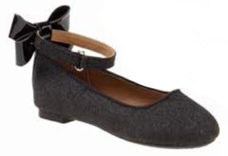 Kensie Girl Flats-Sparkly Black