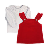 J. Bailey Jumper Dress - Red Cord