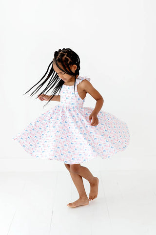 Ollie Jay Knit Patriotic Flags Rosita Dress
