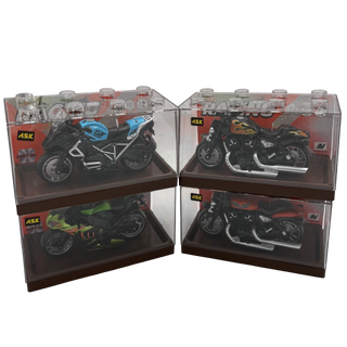 Die-Cast Pull-Back Motorcycle With Lights & Sound (Assorted)