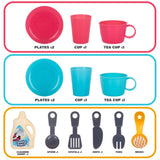 Kitchen Play Sink with Color Changing Dishes